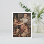 Die Köchin Postkarte (Stehend Vorderseite)