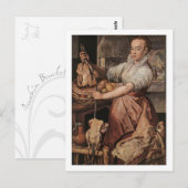 Die Köchin Postkarte (Vorne/Hinten)