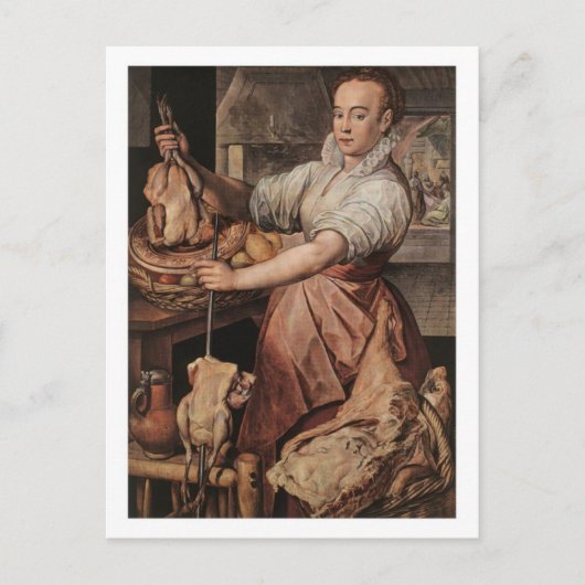 Die Köchin Postkarte (Vorderseite)