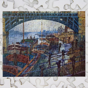 Die Kohlenmänner von Claude Monet Puzzle