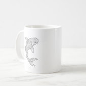 Die Koi-Klinge Kaffeetasse (Vorderseite Links)