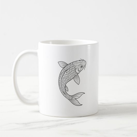 Die Koi-Klinge Kaffeetasse (Links)