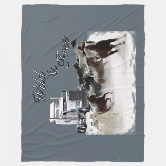 Die Kojen-Fleece-Decke des wilden und freien Fleecedecke (Vorderseite)