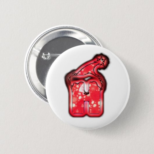 Die Kollektion Moderne Weihnachtsmannmütze. Button (Vorne & Hinten)