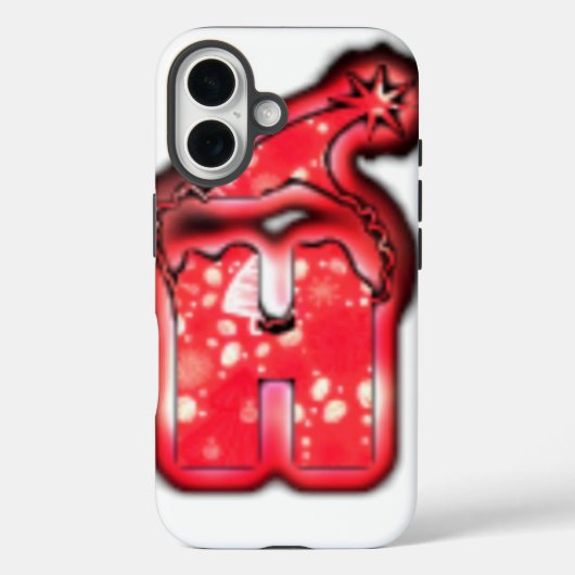 Die Kollektion Moderne Weihnachtsmannmütze. Case-Mate iPhone Hülle (Rückseite)