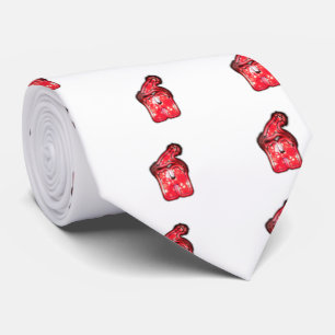 Die Kollektion Moderne Weihnachtsmannmütze. Krawatte