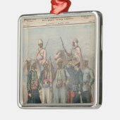 Die Kolonialarmee Silbernes Ornament (Links)