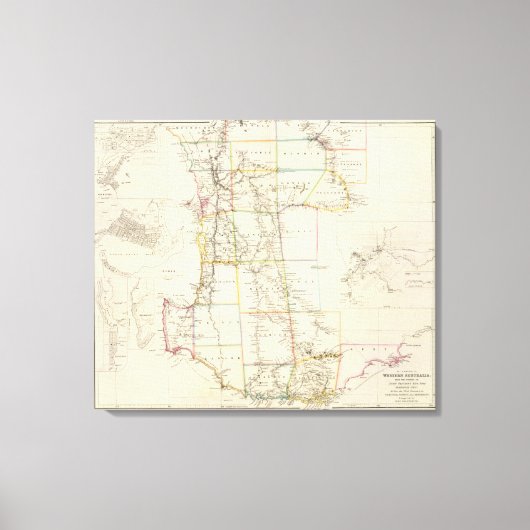 Die Kolonie des Westerns Australien Leinwanddruck (Vorderseite)