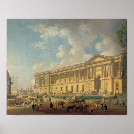 Die Kolonnade des Louvre um 1770 Poster (Vorne)