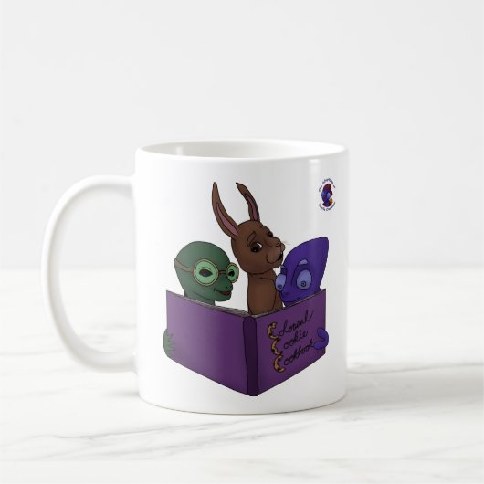 Die kolossale Plätzchen-Kochbuch-Tasse Kaffeetasse (Links)