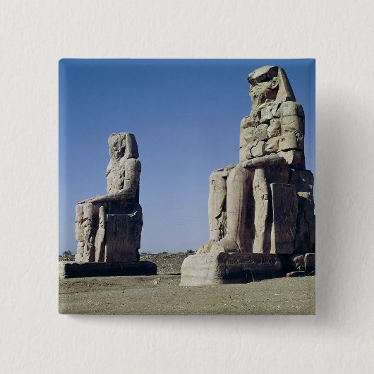 Die Kolosse von Memnon, Statuen von Amenhotep Button (Vorderseite)