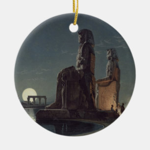 Die Kolosse von Memnon, Thebes, einer von 24 Keramikornament