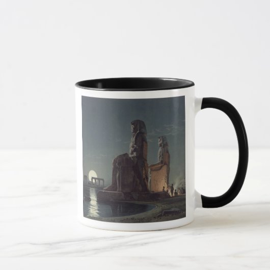 Die Kolosse von Memnon, Thebes, einer von 24 Tasse (Rechts)