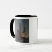 Die Kolosse von Memnon, Thebes, einer von 24 Tasse (Vorderseite Links)