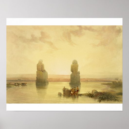 Die Kolossi von Memnon, bei Thebes, während des In Poster (Vorne)