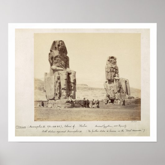 Die Kolossi von Memnon, Statuen von Amenhotep III, Poster (Vorne)