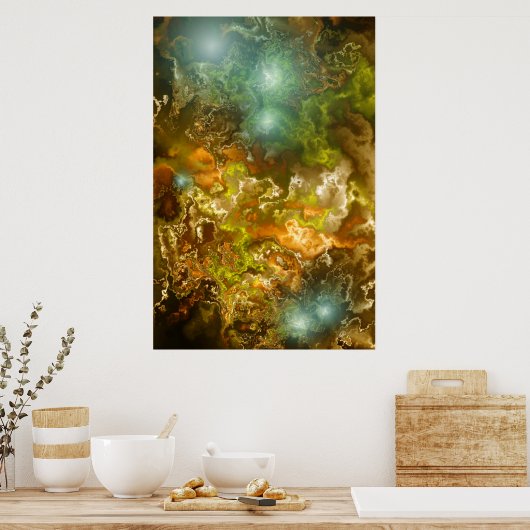 Die komfortable Ruhe Poster (Küche)