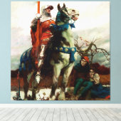 Die kommende Lancaster von Howard Pyle Leinwanddruck (Insitu (Holzboden))