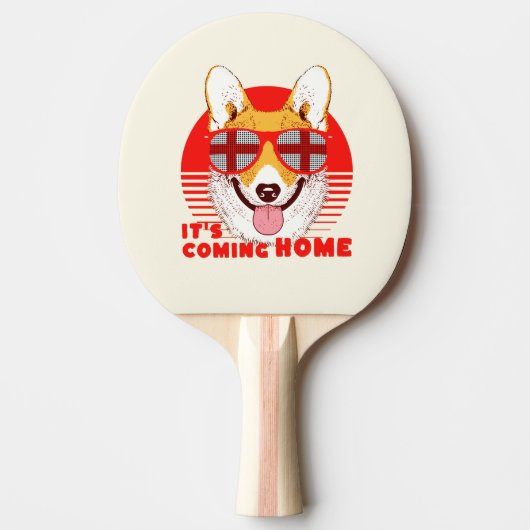 Die kommende Zuhause Corgi Tischtennis Schläger (Vorderseite)