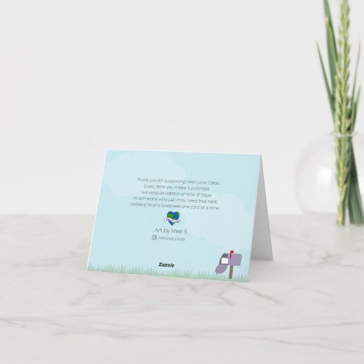 Die kommenden Geburtstagwünsche Karte (Rückseite)