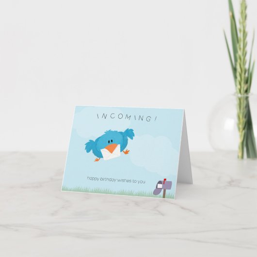 Die kommenden Geburtstagwünsche Karte (Vorderseite)