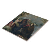 Die Kommunion von St.-Rose von Viterbo (die Fliese (Seite)