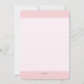 Die Kommunions-Einladung des Mädchens Einladung (Rückseite)