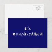 Die komplizierte Postkarte (Vorne/Hinten)