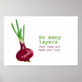 Die komplizierte Zwiebel Poster (Vorne)