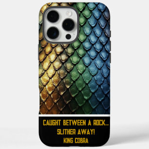 Die komplizierten Muster einer Schlange im Detail iPhone 16 Pro Max Hülle