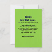 DIE KOMPULSIERTE TEXTER-Bar Mitzvah-Party-Karte Einladung (Vorderseite)