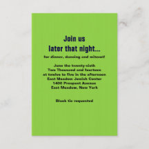 DIE KOMPULSIERTE TEXTER-Bar Mitzvah-Party-Karte