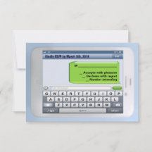 DIE KOMPULSIVE TEXTER-Bar BAT Mitzvah-Antwortkarte