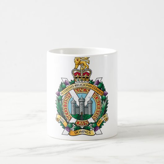 Die Könige Own Scottish Borderers Regiment Kaffeetasse (Mittel)
