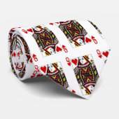 Die Königin der Herz-Krawatte!  Getragen nahe bei Krawatte (Gerollt)