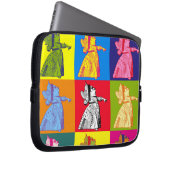 Die Königin der Herz-Pop-Kunst Laptopschutzhülle (Vorne Rechts)