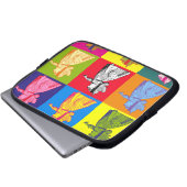 Die Königin der Herz-Pop-Kunst Laptopschutzhülle (Vorne Knopf)