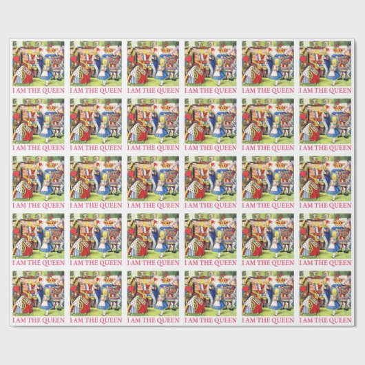 Die Königin der Herzen erklärt Alice, "ich bin die Geschenkpapier (Flach)