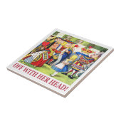 Die Königin der Herzen schreit "weg mit ihrem Fliese (Seite)