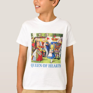 Die Königin der Herzen trifft Alicen im Wunderlan T-Shirt