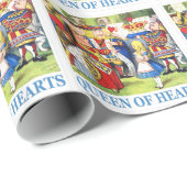 Die Königin der Künste trifft Alice im Wunderland Geschenkpapier (Rolleneckpunkt)