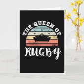 Die Königin der Muttertagsgeschenke von Rugby Karte (Gelbe Blume)