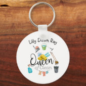 Die Königin der Sauberkeit Schlüsselanhänger (Vorderseite)
