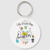 Die Königin der Sauberkeit Schlüsselanhänger (Rückseite)