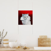 DIE KÖNIGIN DER WEISSEN KATZEN, DER ROTEN RUBY POSTER (Küche)