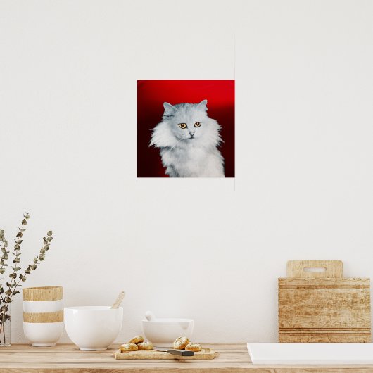 DIE KÖNIGIN DER WEISSEN KATZEN, DER ROTEN RUBY POSTER (Küche)
