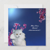 DIE KÖNIGIN DER WEISSEN KATZEN EINLADUNG (Rückseite)