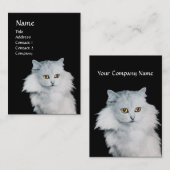 DIE KÖNIGIN DER WEISSEN KATZEN VISITENKARTE (Vorne/Hinten)