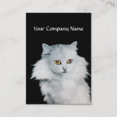 DIE KÖNIGIN DER WEISSEN KATZEN VISITENKARTE (Rückseite)