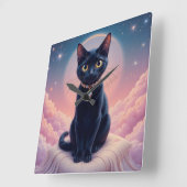 Die Königin des Schwarzen Katapults Quadratische Wanduhr (Winkel)